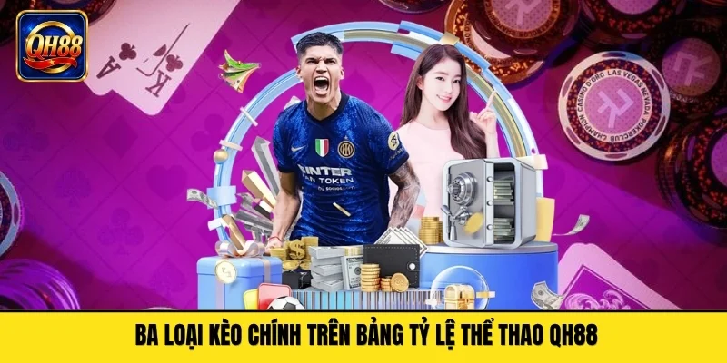 Ba loại kèo chính trên bảng tỷ lệ thể thao QH88