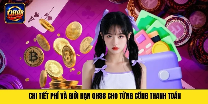 Chi tiết phí và giới hạn QH88 cho từng cổng thanh toán