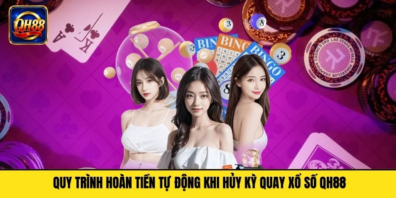 Quy trình hoàn tiền tự động khi hủy kỳ quay xổ số QH88