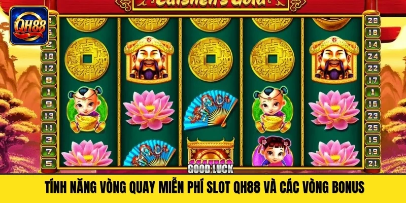 Tính năng vòng quay miễn phí slot QH88 và các vòng Bonus