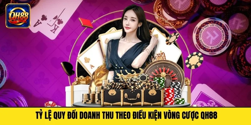 Tỷ lệ quy đổi doanh thu theo điều kiện vòng cược QH88
